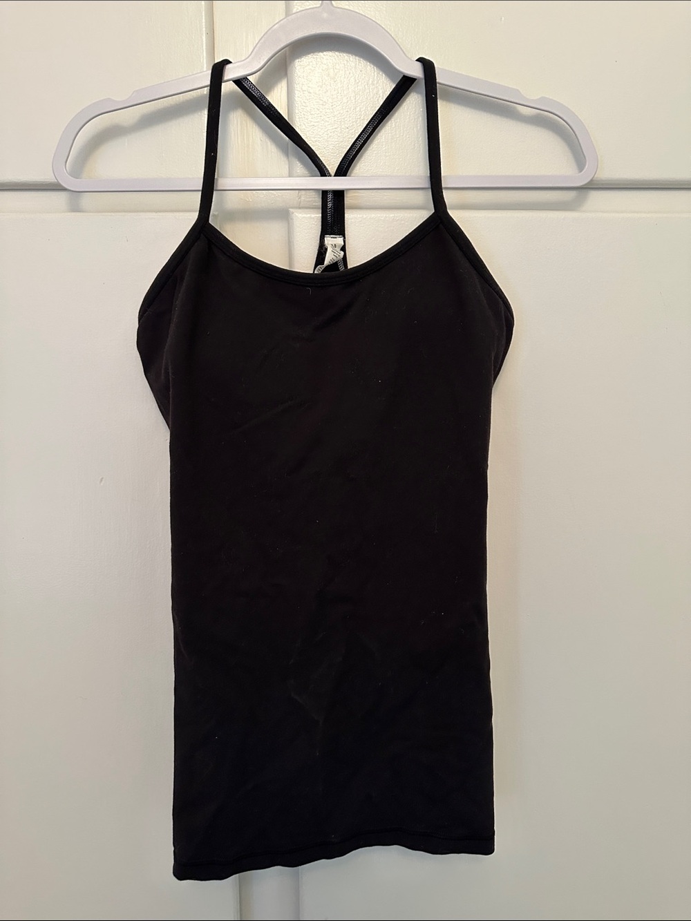 EUC Lululemon Black Workout Tank Top with Built In Bra
